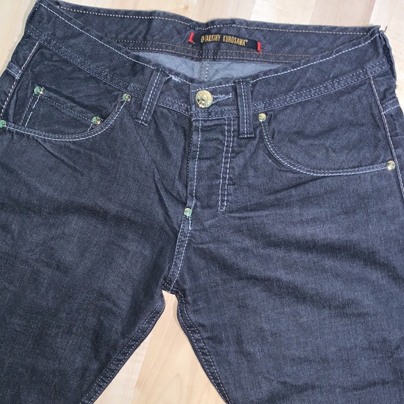 TAKESHY KUROSAWA Retro Japanese Rocker Made in Italy Jeans - Picture 5 of 8